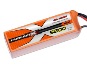 ManiaX LiPo 6S 5200mAh 22.2V 80C
